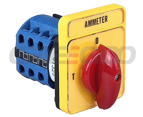 Ammeter Switch LW26-20 Yellow-Red Type LH3/3